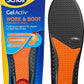 Scholl Scheidt Gel Activity Work Boot Insoles Size UK 7-12 Comfort Cushioning