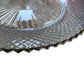 Elegant Glass Serving Platter With Gold Trim Decorative Tableware 13"