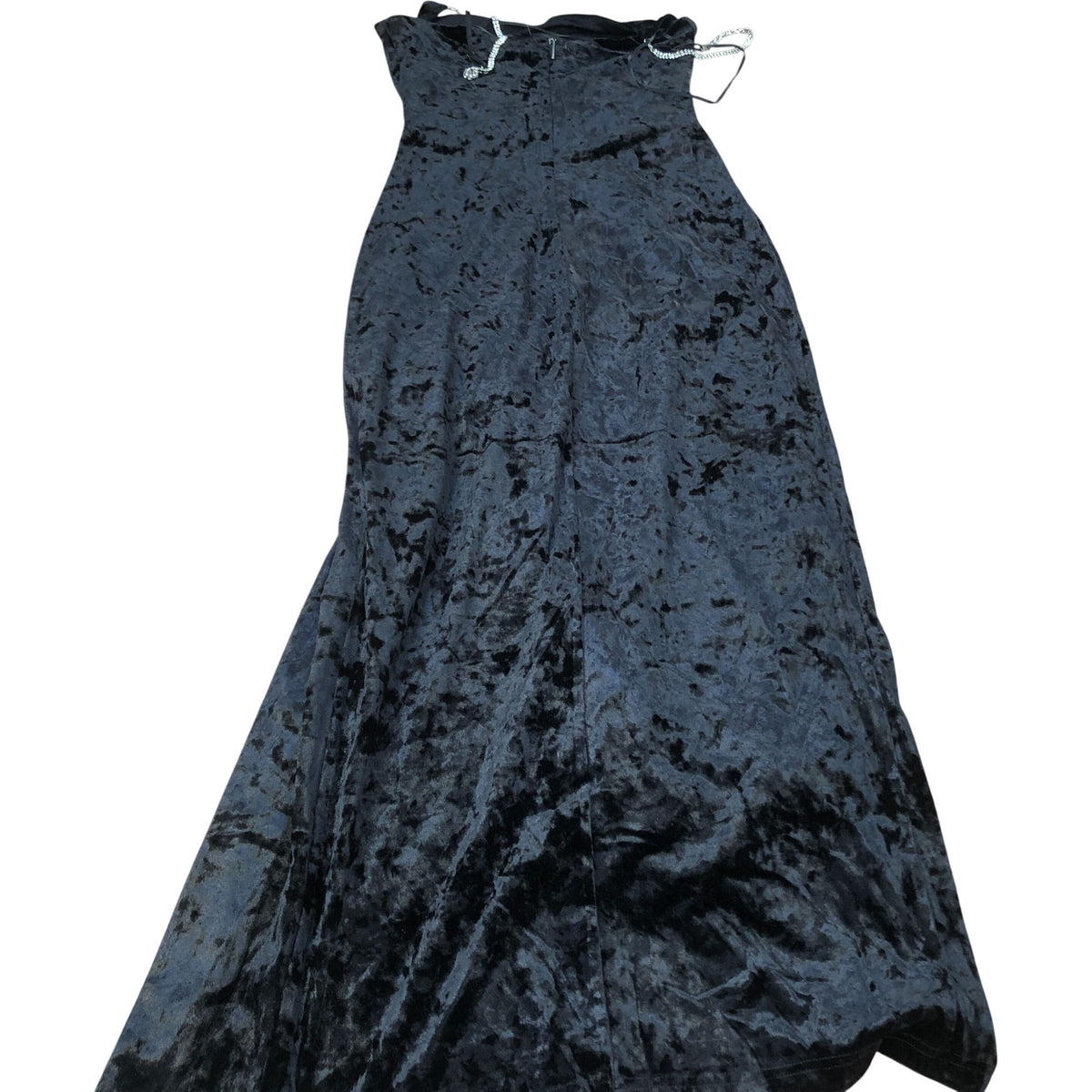 Velvet Evening Dress Size 8 Women's Strapless Black Long