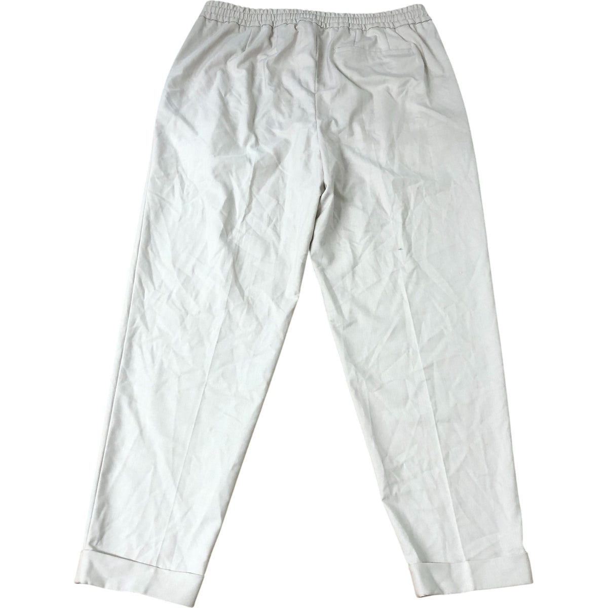 Brighton Pleated Relaxed Drawstring Trousers Size 36 Beige