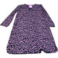Long Sleeve Dress UK10 Women's Floral Print Cotton Comfortable
