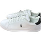 Polo Ralph Lauren Trainers UK12 Men’s Casual White Leather Upper Black Accents