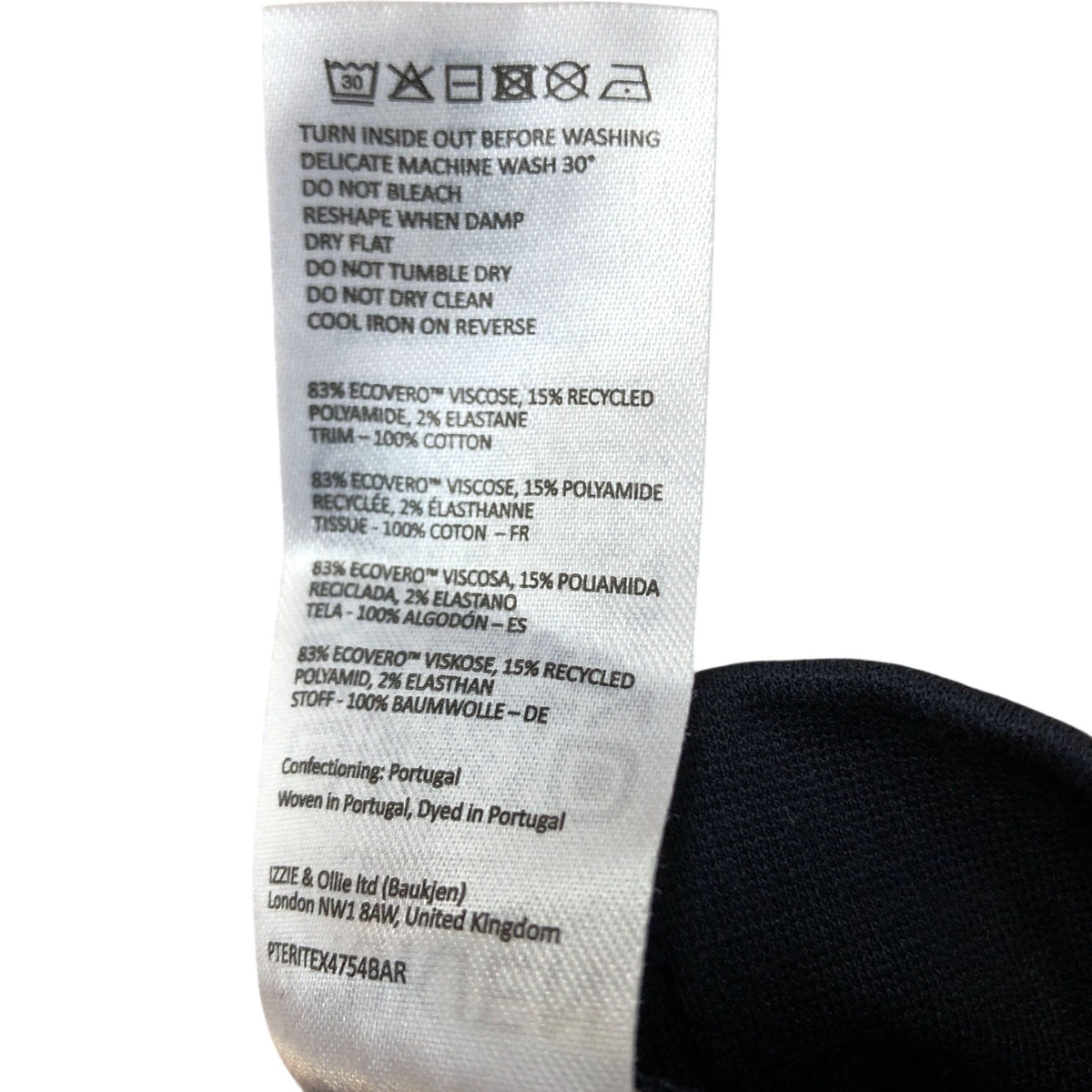 Baukjen Track Pants UK12 Women's Black Eco Viscose Athletic Trousers