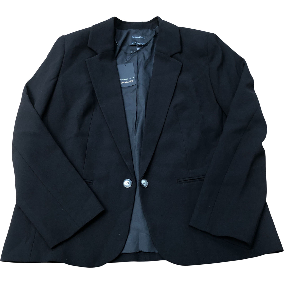 River Island Black Open Style Blazer