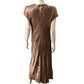 Branded Stylish Brown Maxi Dress UK Size 16 Women's Casual Loose Fit Sleeveless