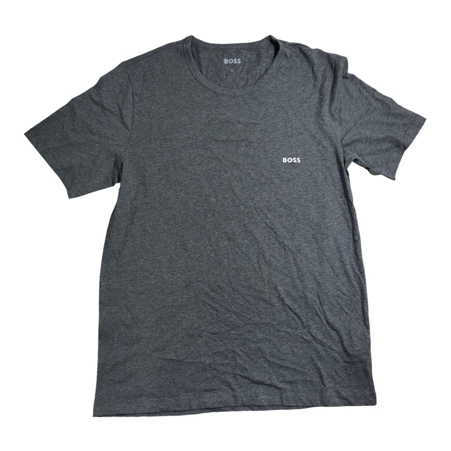 Hugo Boss Grey T-Shirt XL Men's Casual Cotton Short Sleeve Tee Shirt