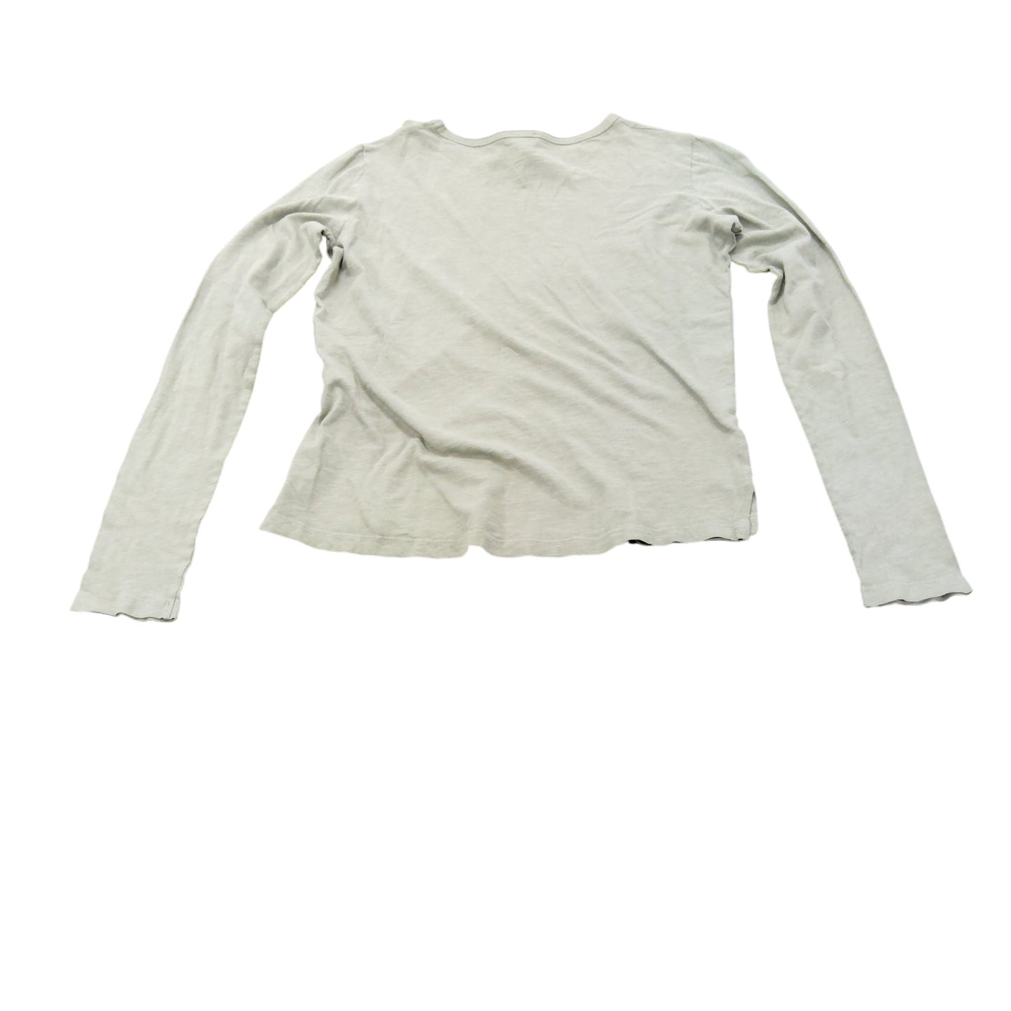 River Island Long Sleeve T-Shirt UK6 Women's Light Green Casual Top