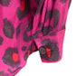 Branded Women's Pink Leopard Print Button Up Blouse Size UK 12