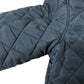 Premium Women's Puffer Jacket Size M Quilted Navy With Cord Collar