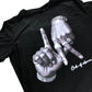 Manfinity Black Graphic T-Shirt Code Of Silence Men's Short Sleeve XXL