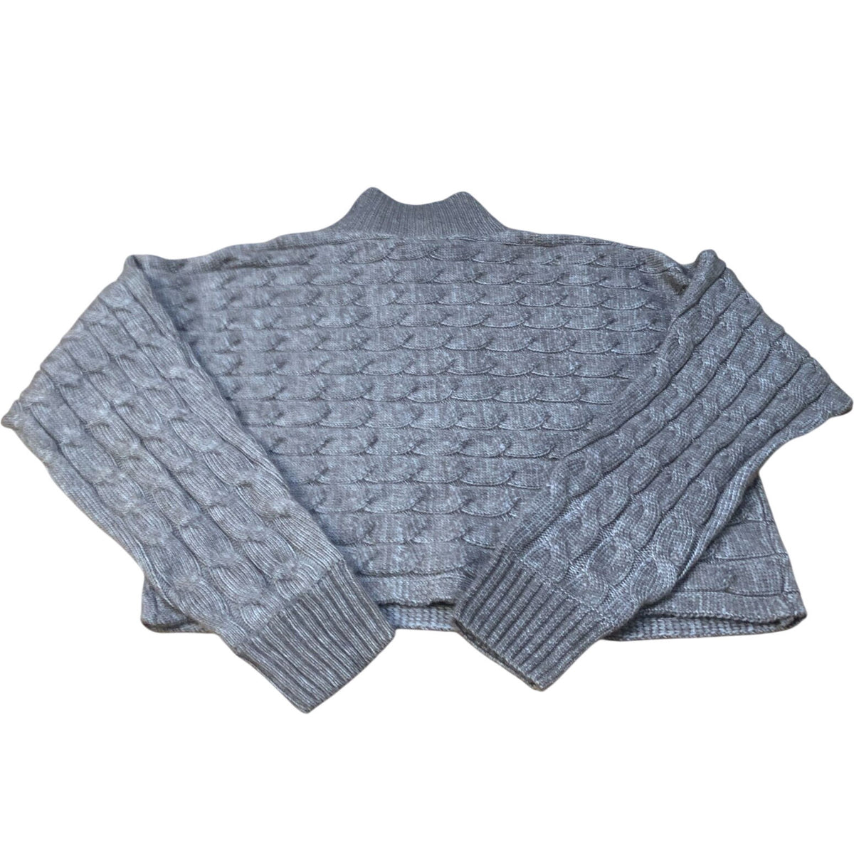 Chunky Knit Jumper Size S Women's High Neck Long Sleeve Sweater