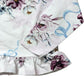 Floral Print Top Kids Long Sleeve Blouse Ruffled Hem 5-6 Years