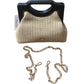 River Island Woven Handbag With Black Handle Stylish Women's Accessory New