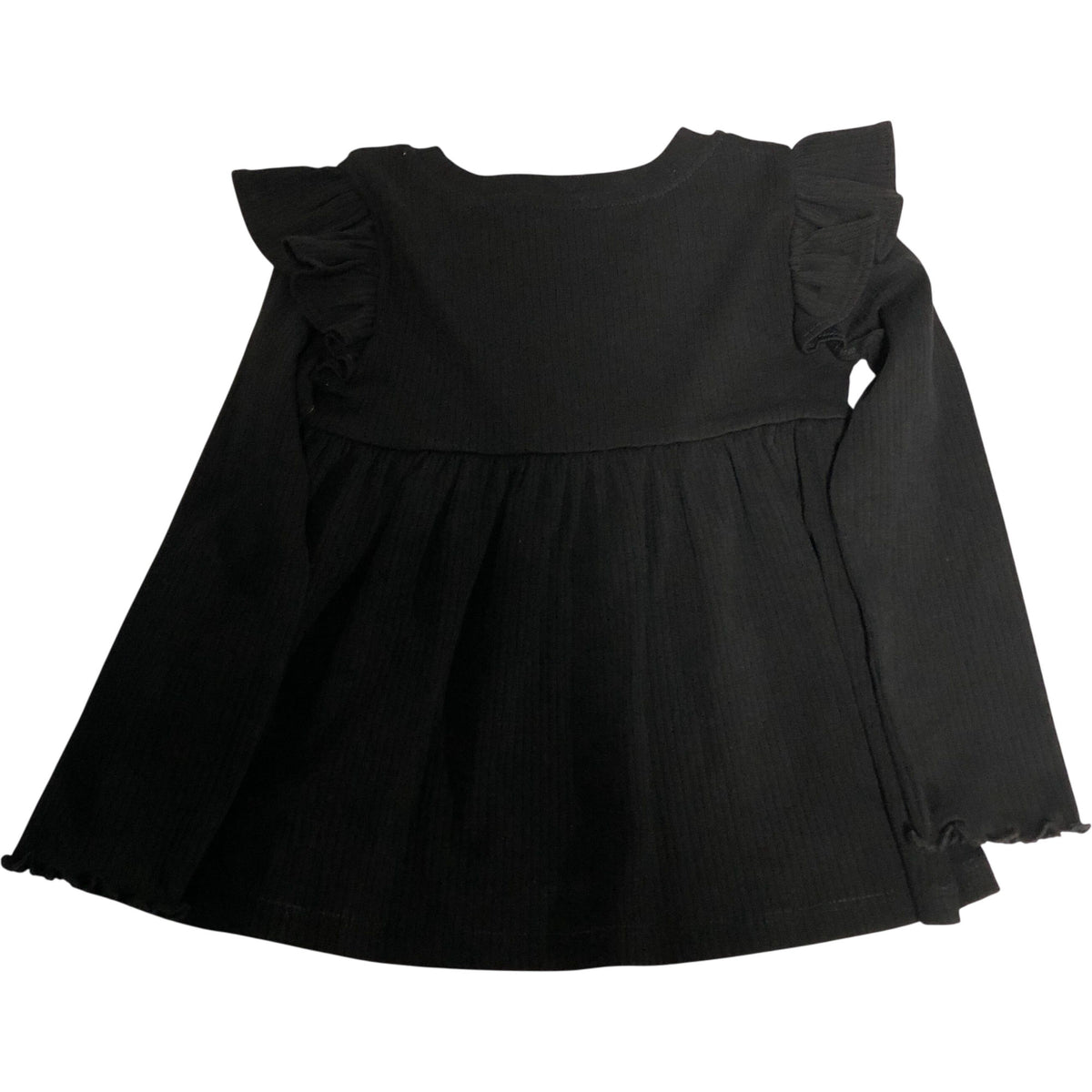 River Island Dress UK Size 2-3 Years Girls Long Sleeve Black Bow Detail