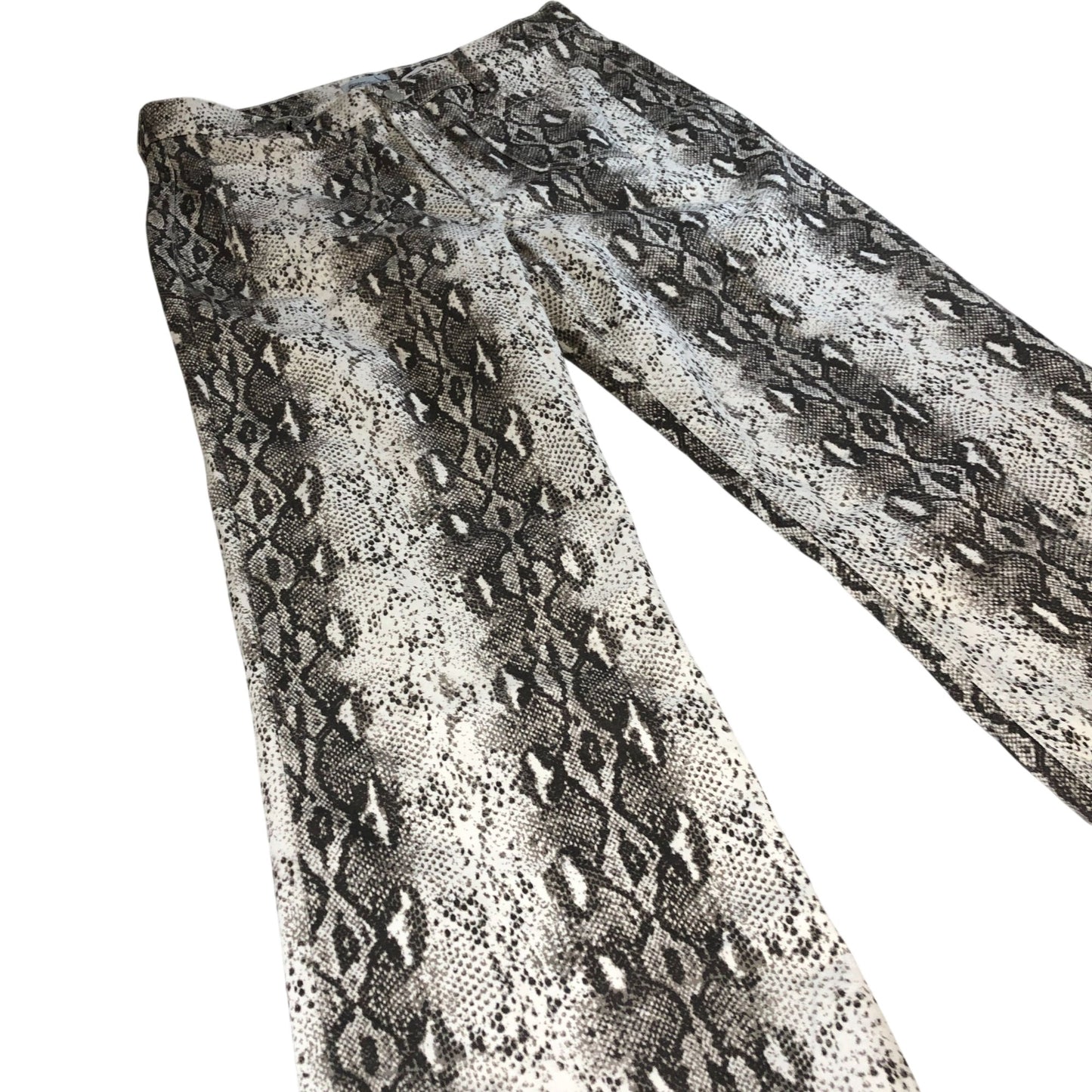 River Island Snake Print Trousers Women's Casual Wide Leg Style UK16