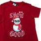 Kids Up To Snow Good Red Christmas T-Shirt 10-12 Years