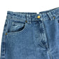 Karen Millen UK8 Women's Petite Wide Leg Denim Jeans Blue Cotton Blend