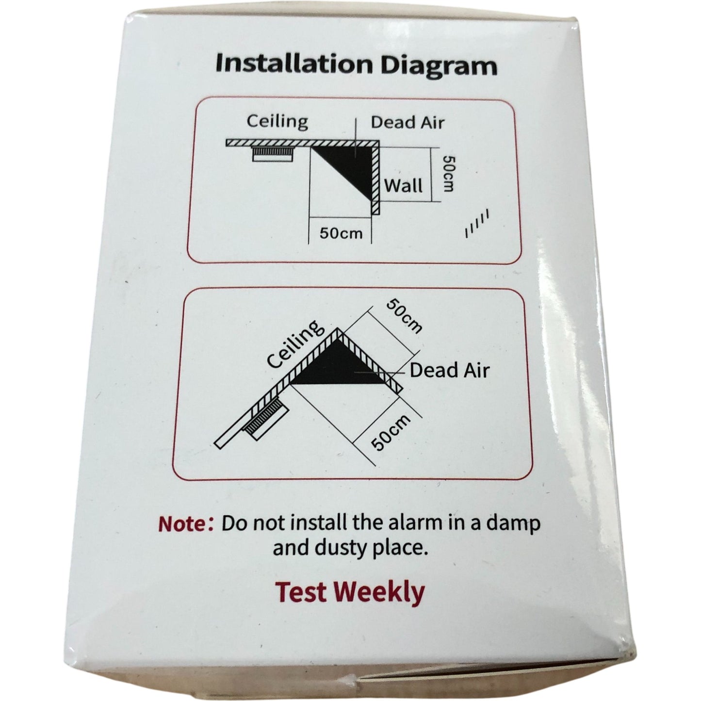 Liorque KD-129D Photoelectric Smoke Detector 10 Year Battery Life 2 Pack
