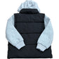 River Island Kids Puffer Hooded Gilet Jacket Black/Grey