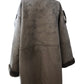 Stylish Grey Faux Suede Overcoat Women's Size 20 Double Breasted Jacket