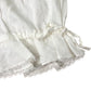 Capri Ivory Linen Ruffle Hem Trousers Size S Regular