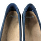 Clarks Candra Light UK3 D Women's Navy Suede Flats with Bow Detail