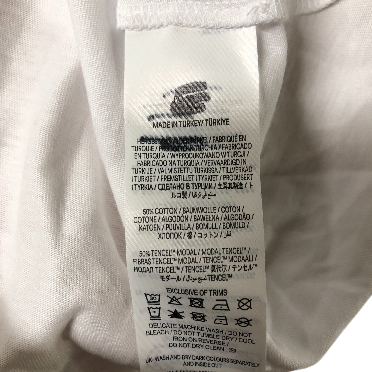 Boden White Top Women's Short Sleeve Cotton Blend Puff Sleeve UK10