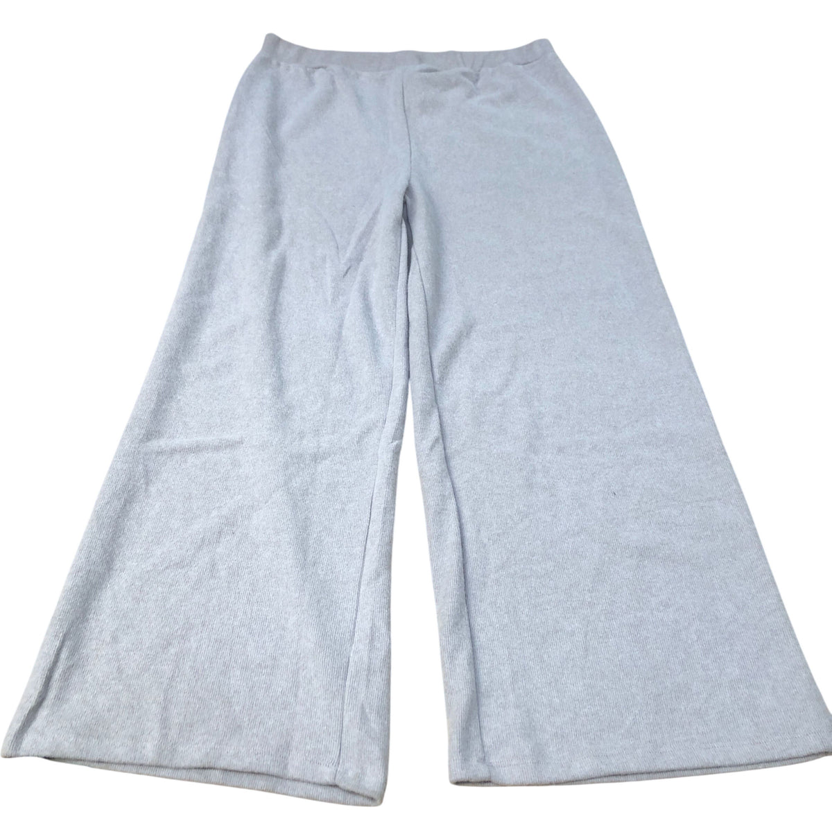 Wide Leg Lounge Trousers Women's Grey Soft Polyester Cotton