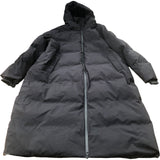 Longline Padded Coat Black Hooded Waterproof Outdoor Wear XL