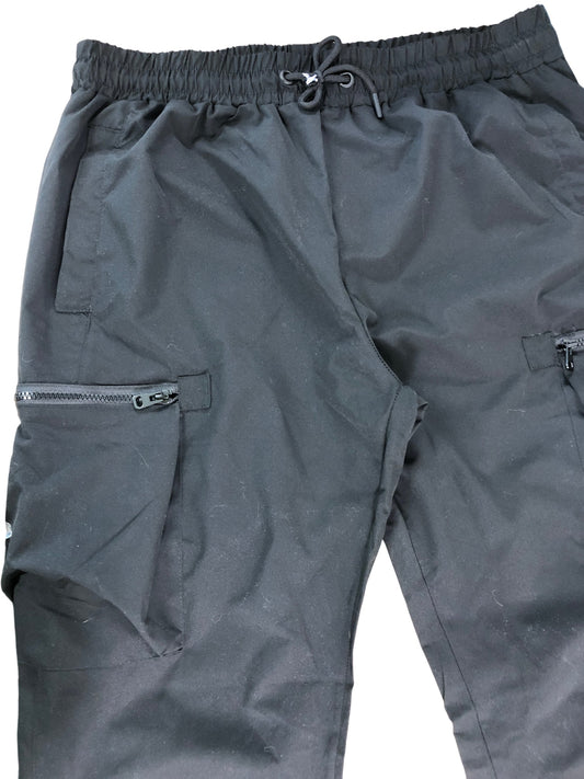 KANGAROO POO Cargo Trousers XL Men's Black Outdoor Zipped Pockets Lightweight