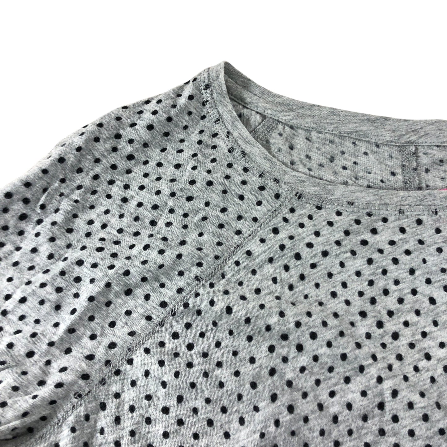 Boden Grey Lightweight Polka Dot Top UK12