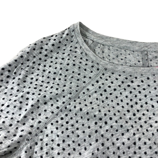 Boden Grey Lightweight Polka Dot Top UK12