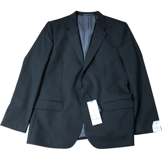 River Island Slim Fit Suit Jacket Blazer 48R Men's Black Polyester Viscose