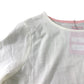 Boden White Long Sleeve Striped Cuff Top - Size 10