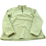 Weird Fish 1/4 Zip Top Size 12 Women's Yellow Textured Jacket