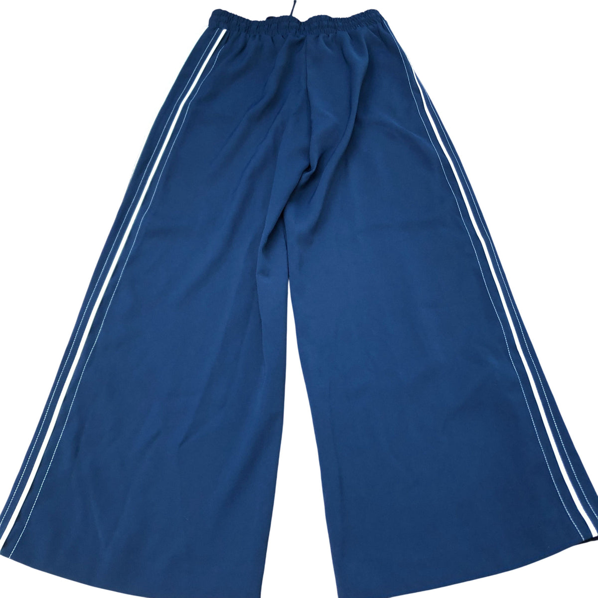 River Island Wide Leg Trousers UK8 Women's Navy Comfortable Polyester Casual