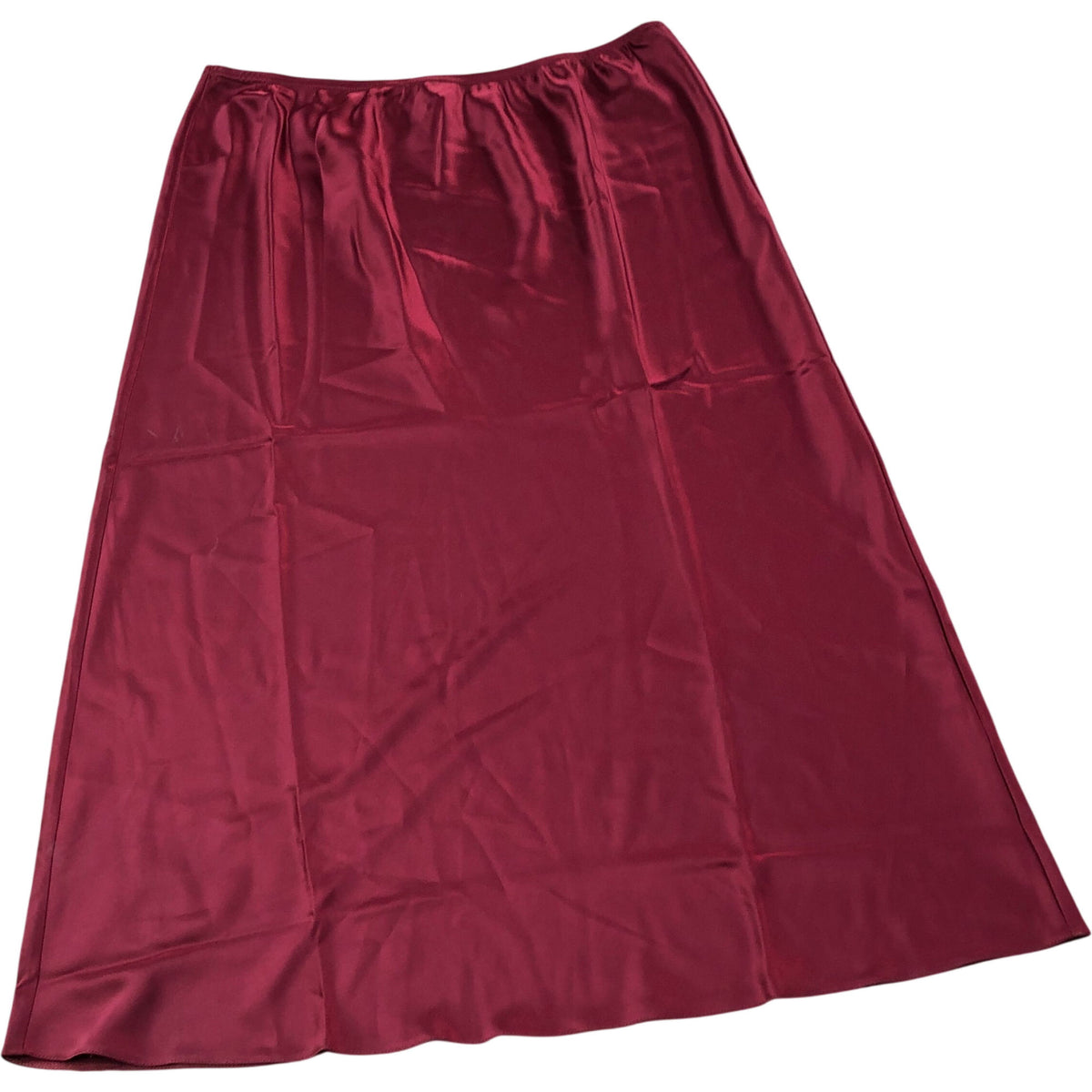 River Island Dark Red Satin Maxi Skirt