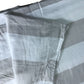 Double Duvet Cover 200x200cm 100 Cotton White Grey Striped Bedding