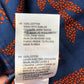 Blue Long Sleeve Dress UK Size 10 Women's Floral Print Cotton