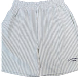 River Island Unisex Shorts Size S White Striped Elastic Waistband