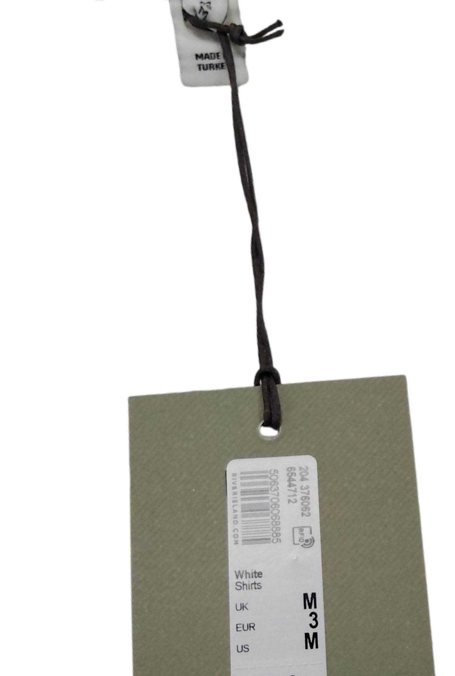 River Island White Short Sleeve Shirt Size M Men's Casual Button Up New