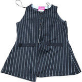 River Island Button Front Vest Size 12 Women's Striped Sleeveless Casual Top