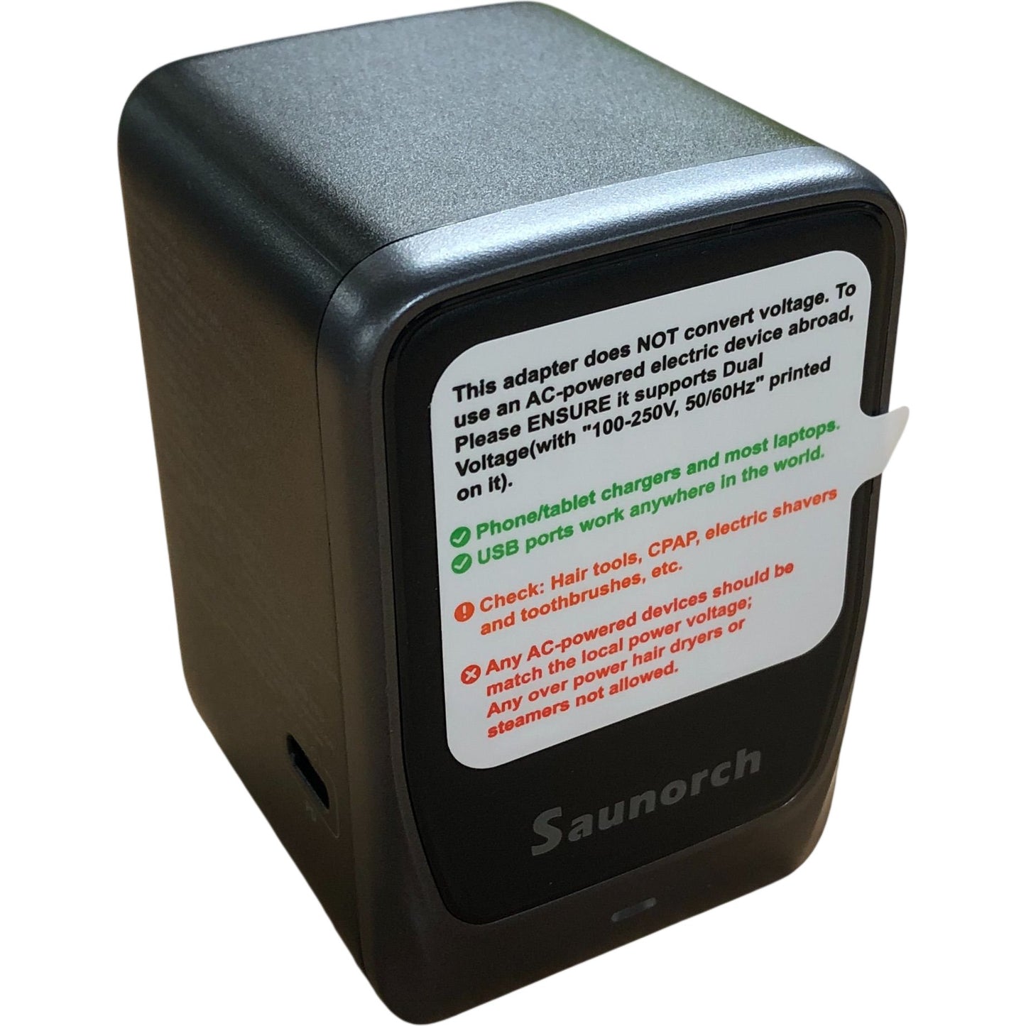 Saunorch Travel Adapter OL-220-PD35 Universal AC Socket USB Ports Worldwide