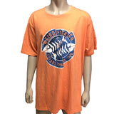 Weird Fish Co T-Shirt 4X Large Men's Orange Organic Cotton Graphic Tee