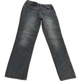 Kids' Charcoal Grey Elastic Waist Jeans Size 7-8 Years Soft Stretch Casual Wear
