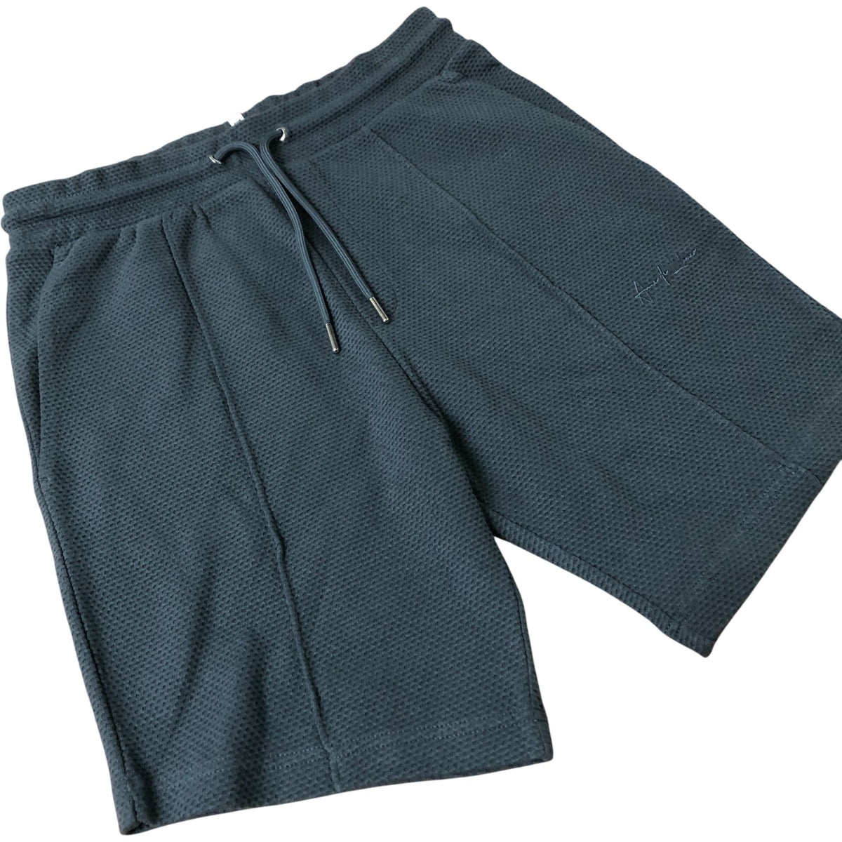 River Island Men's Activewear Shorts Blue Cotton with Pockets XS