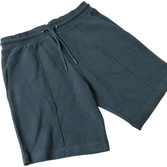 River Island Men's Activewear Shorts Blue Cotton with Pockets XS