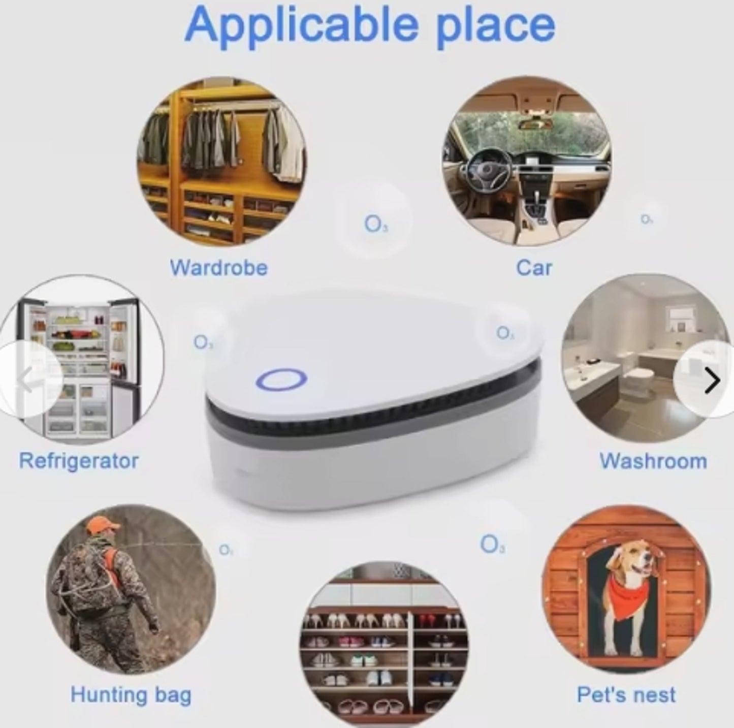 Ozone Sterilizer Multifunctional Portable Cleaner Germicidal Air Purifier