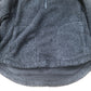 Quarter Zip Fleece Jacket Medium Unisex Soft Black Warm Cozy