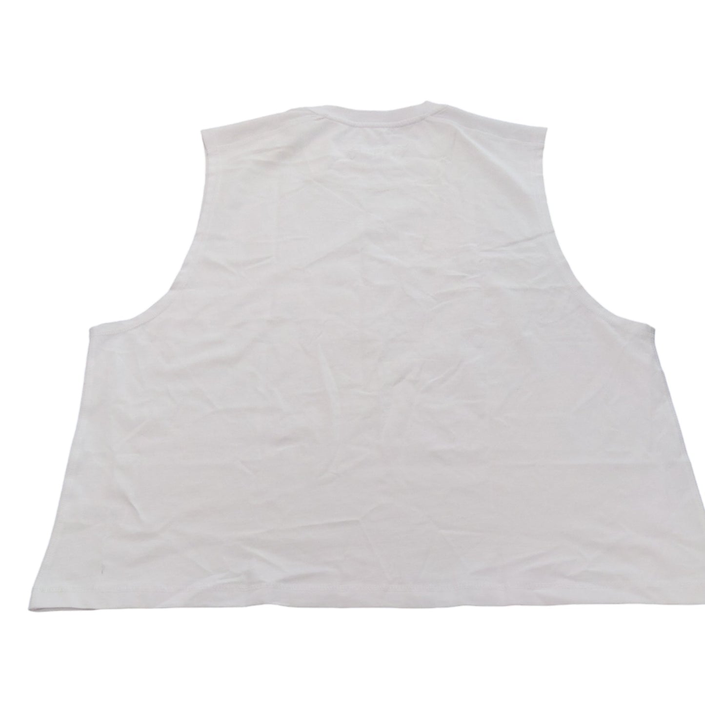 River Island White Regular Fit Tank Top Size XL Women's Casual Wear